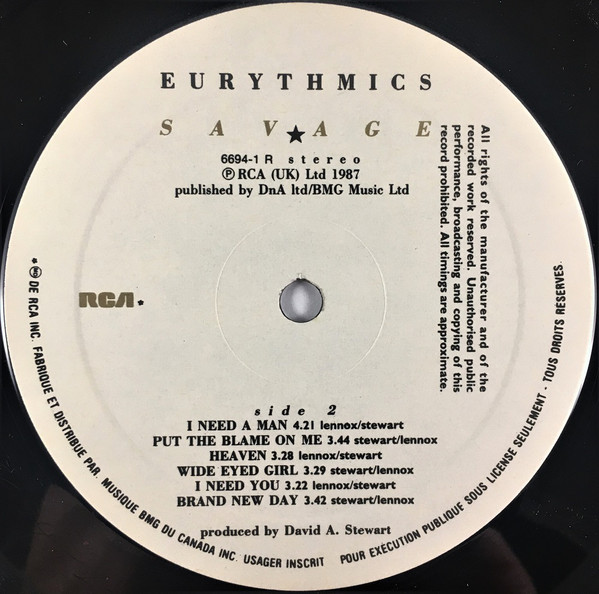 EURYTHMICS_Savage