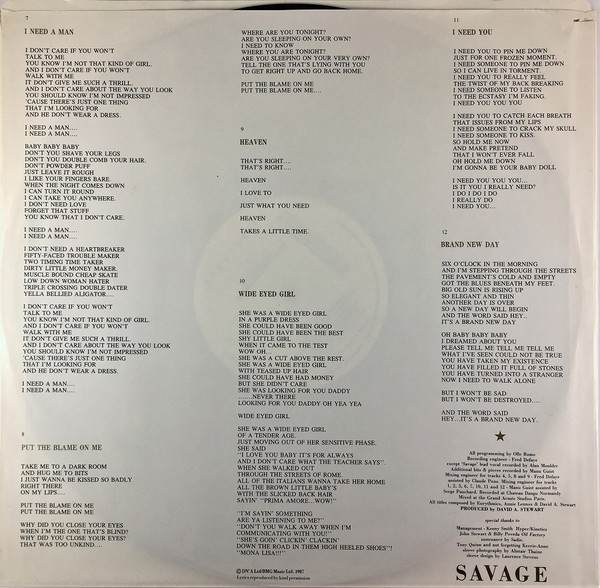 EURYTHMICS_Savage