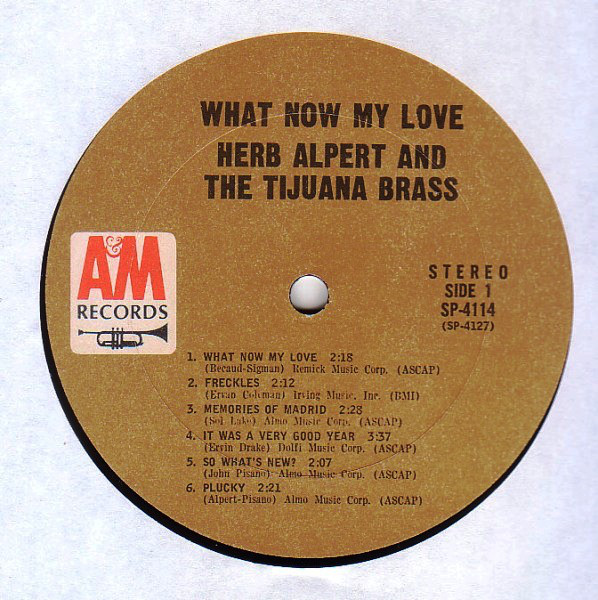 HERB ALPERT AND THE TIJUANA BRASS_What Now My Love