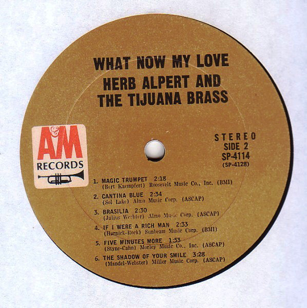 HERB ALPERT AND THE TIJUANA BRASS_What Now My Love