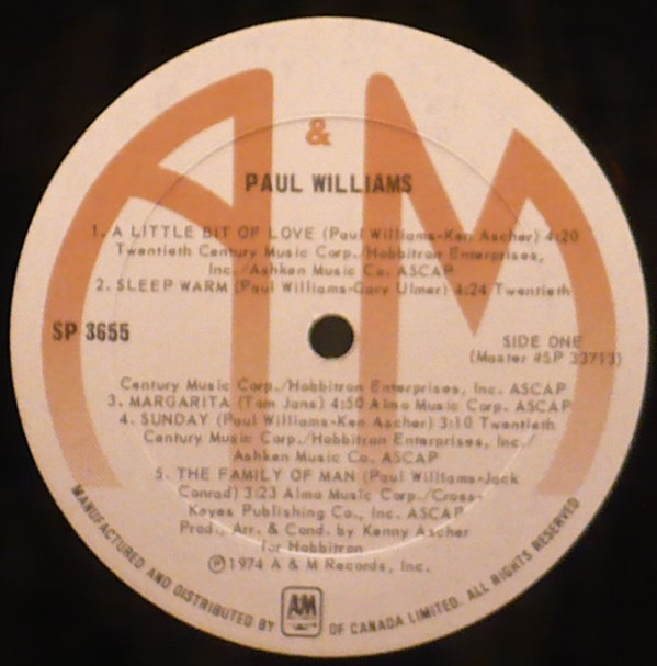 PAUL WILLIAMS_A Little Bit Of Love