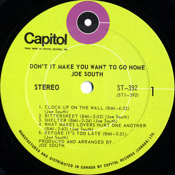 JOE SOUTH_Don%27t It Make You Want To Go Home