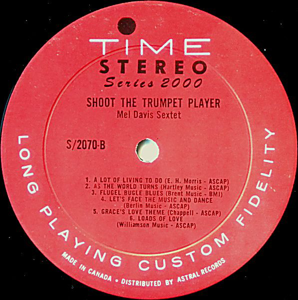 MEL DAVIS SEXTET_Shoot The Trumpet Player