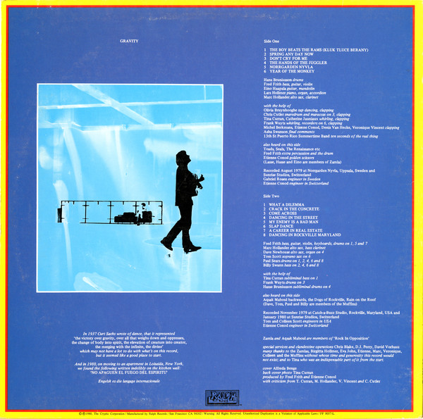 GRAVITY_Fred Frith