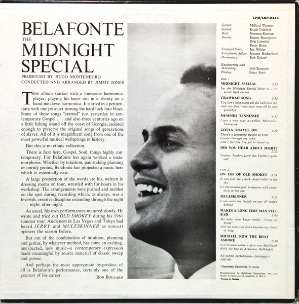 HARRY BELAFONTE_The Midnight Special