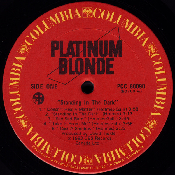 PLATINUM BLONDE_Standing In The Dark