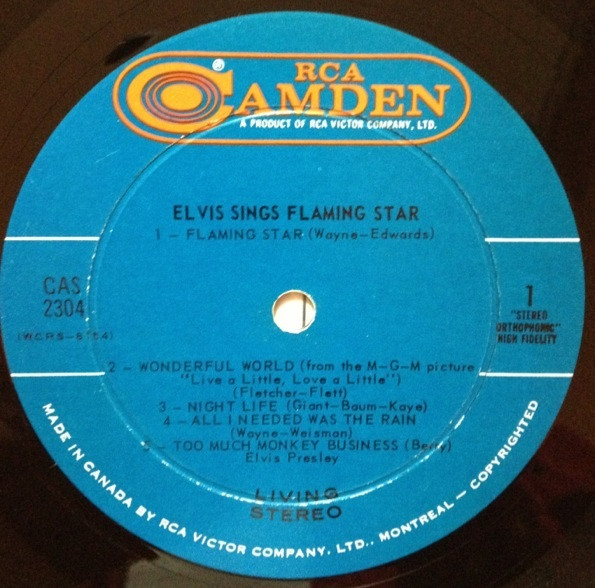 ELVIS PRESLEY_Elvis Sings "Flaming Star"