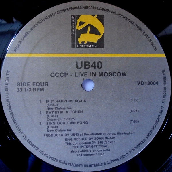UB40_Live In Moscow