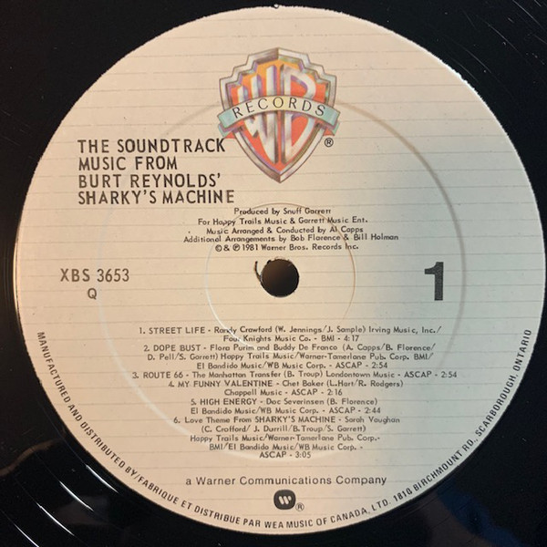 VARIOUS_The Soundtrack Music From Burt Reynolds Sharkys Machine