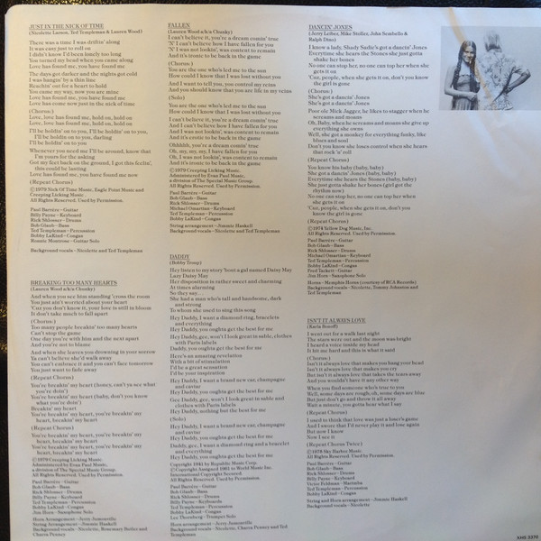 NICOLETTE LARSON_In The Nick Of Time
