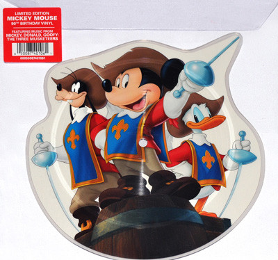 MICKEY MOUSE 90_ONE FOR ALL  THE THREE MUSKETEERS (10%27 PIC DISC)