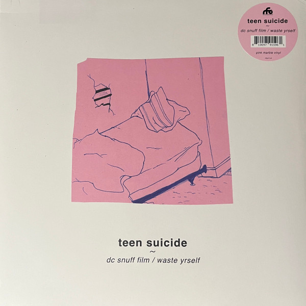 TEEN SUICIDE_DC SNUFF FILM/WASTE YRSELF (PINK MARBLE VINYL)