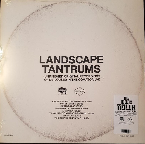 THE MARS VOLTA_LANDSCAPE TANTRUMS - UNFINISHED ORIGINAL RECORDINGS OF DE-LOUSED IN THE COMATORIUM