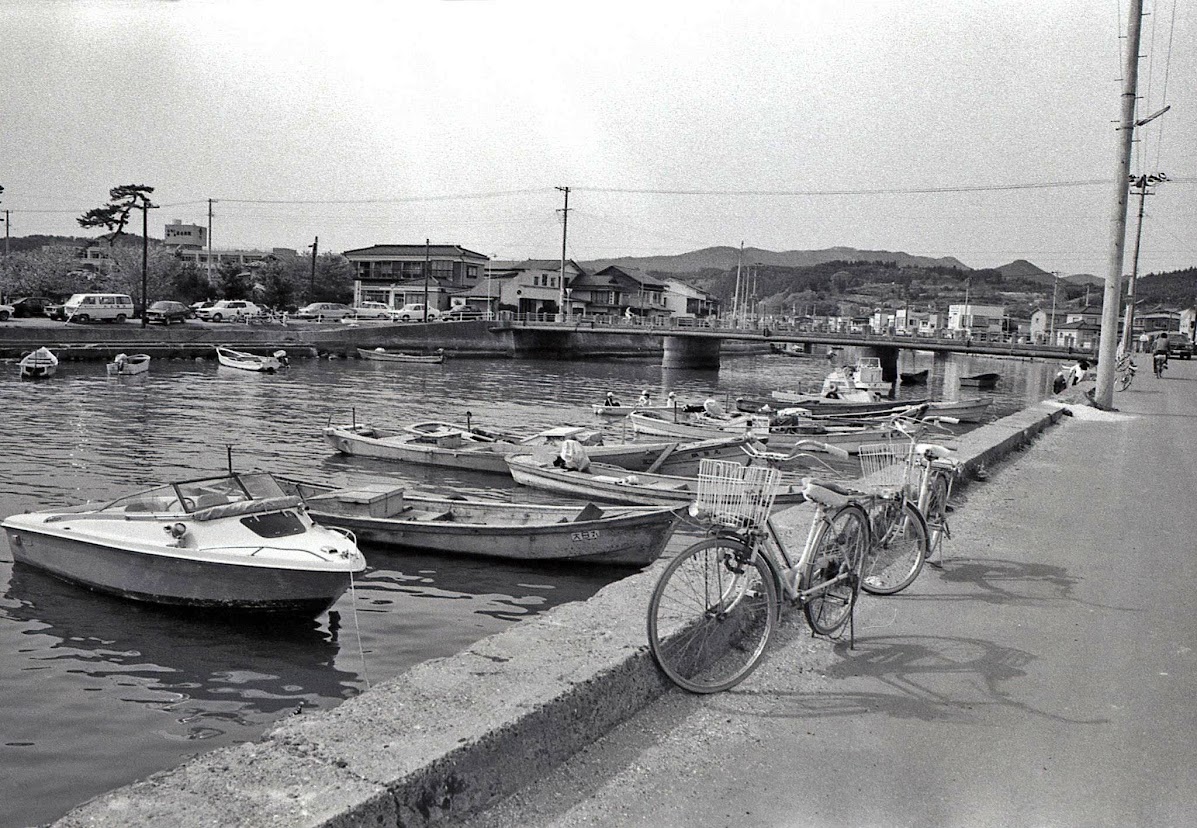 昭和54年(1979年)の志津川の風景(27)八幡川河口近く 昭和54年(1979年)の志津川の風景(27)八幡川河口近く