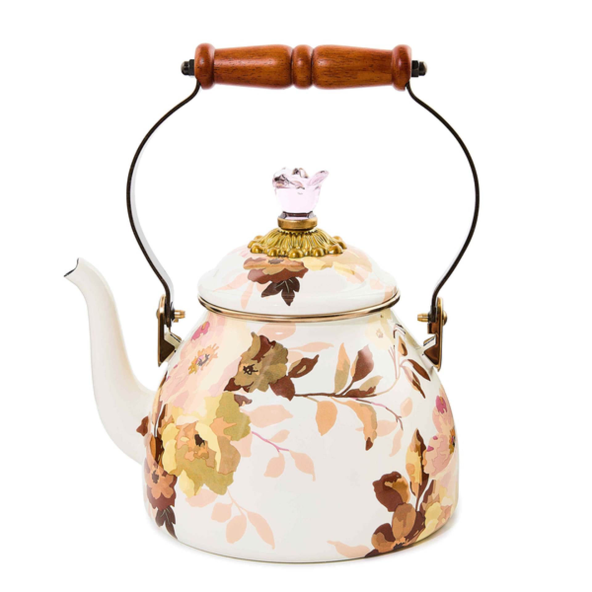 wild rose white 2 quart tea kettle 37 wild rose white 2 quart tea kettle 37