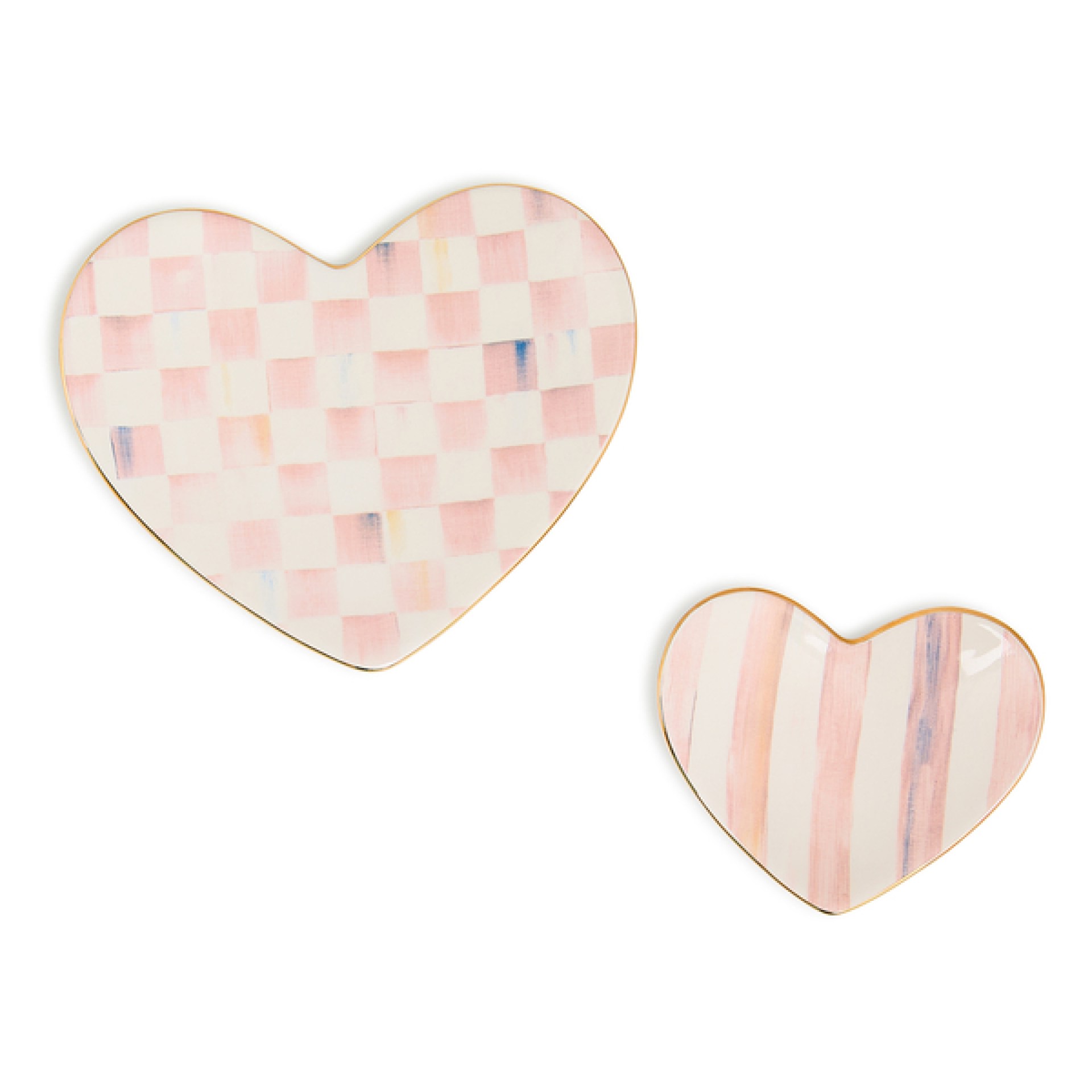 rosy heart trinket dishes, set of 2 44 rosy heart trinket dishes, set of 2 44