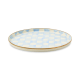 sky check round tray 34 sky check round tray 34