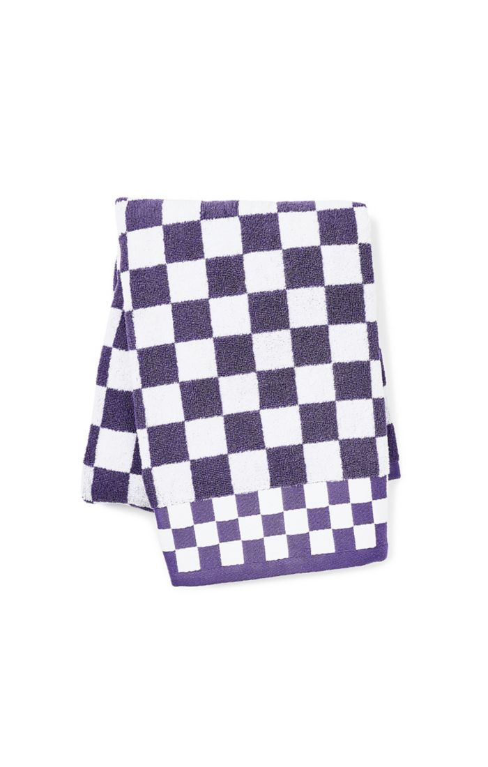plum check bath towel 28 plum check bath towel 28