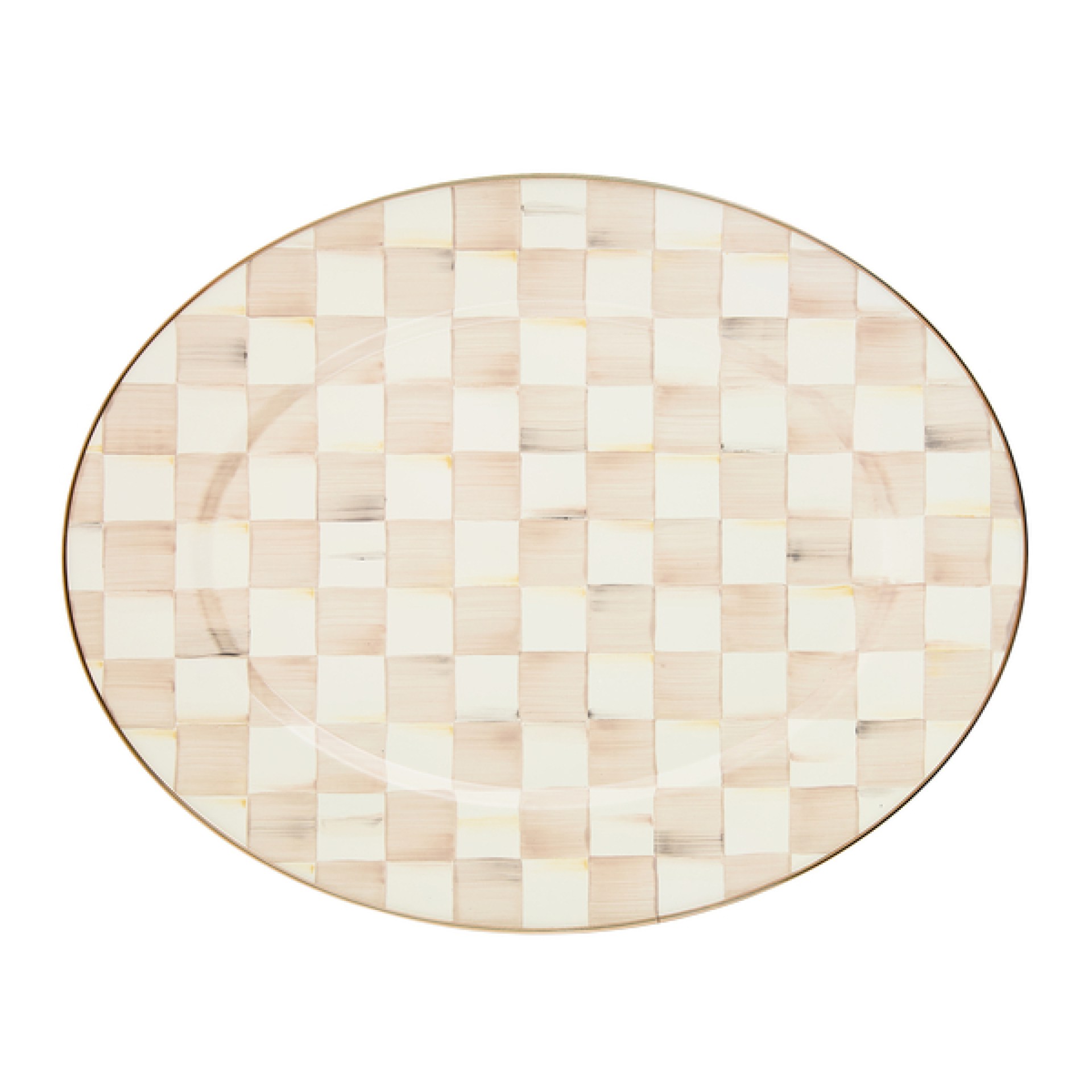 mocha check large oval platter 48 mocha check large oval platter 48
