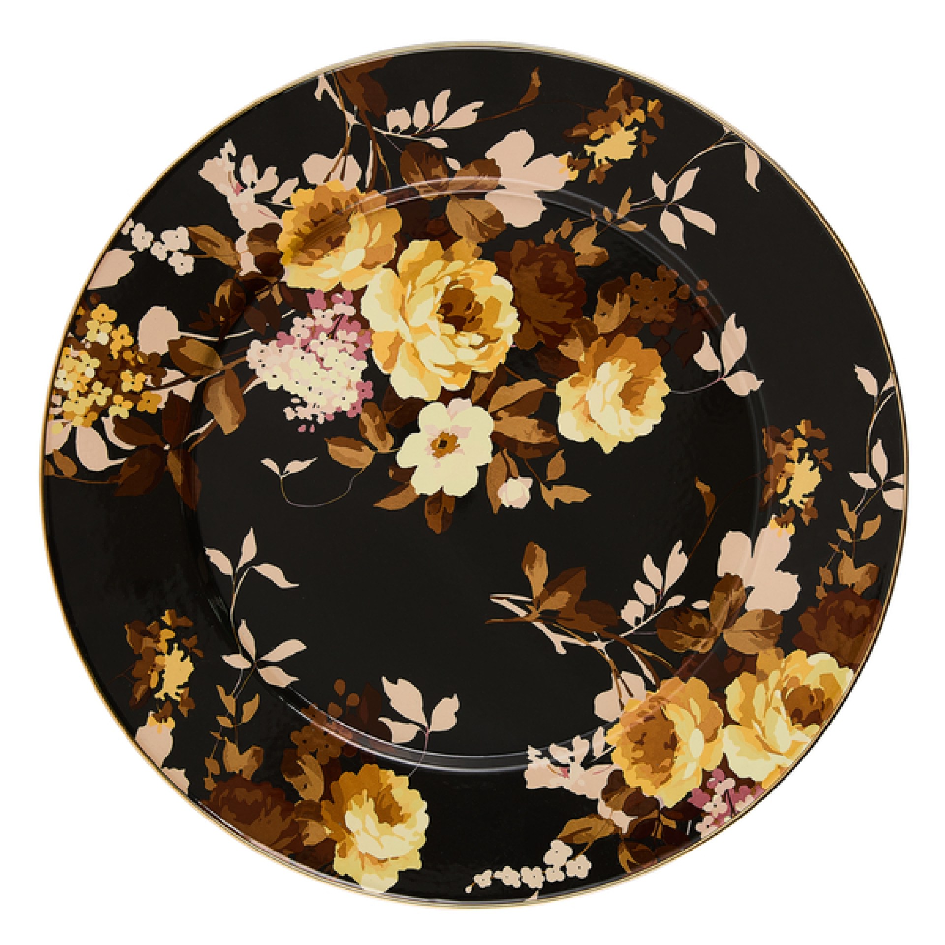 wild rose brown serving platter 8 wild rose brown serving platter 8