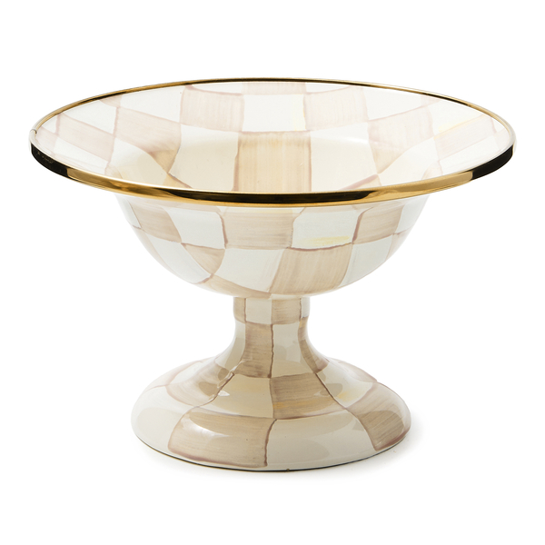 mocha check small compote 33 mocha check small compote 33
