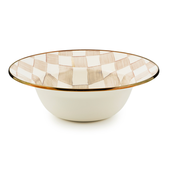 mocha check serving bowl 32 mocha check serving bowl 32