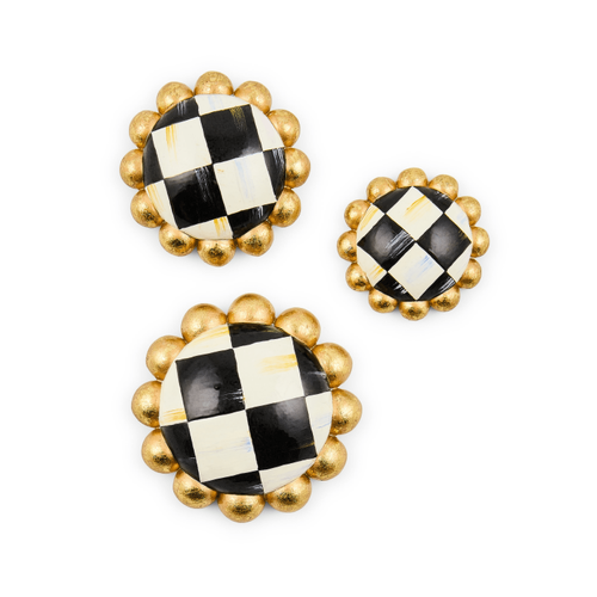 courtly check magnets, set of 3 24 courtly check magnets, set of 3 24
