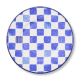 indigo check salad plate 75 indigo check salad plate 75