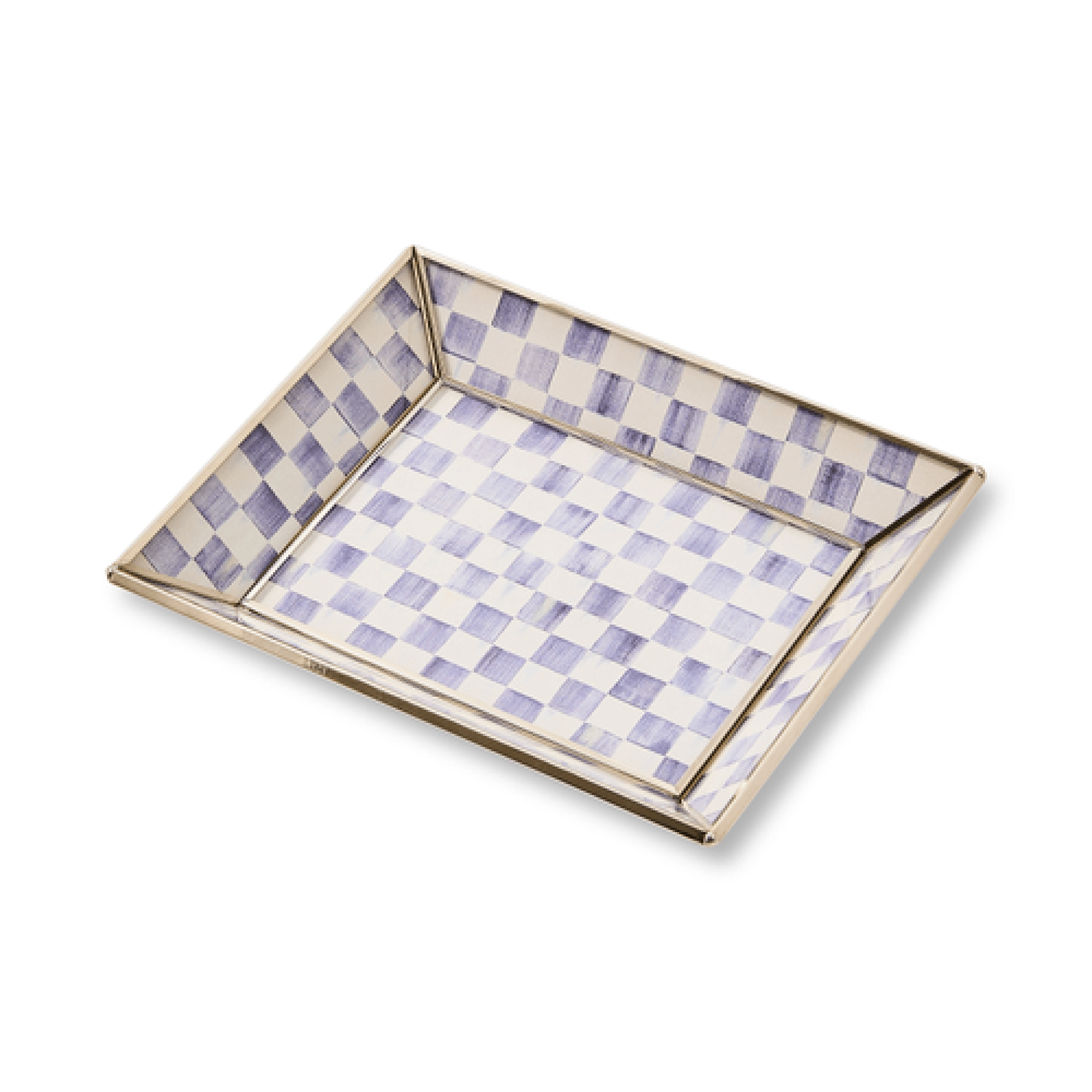 violet check small glass tray 45 violet check small glass tray 45