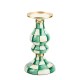 emerald check medium pillar candlestick 98 emerald check medium pillar candlestick 98