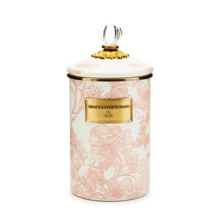 rosy english garden large canister 215 rosy english garden large canister 215
