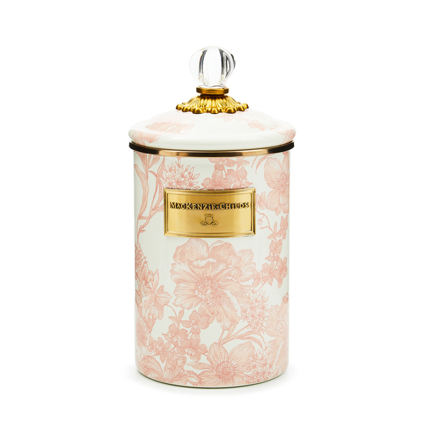 rosy english garden large canister 215 rosy english garden large canister 215