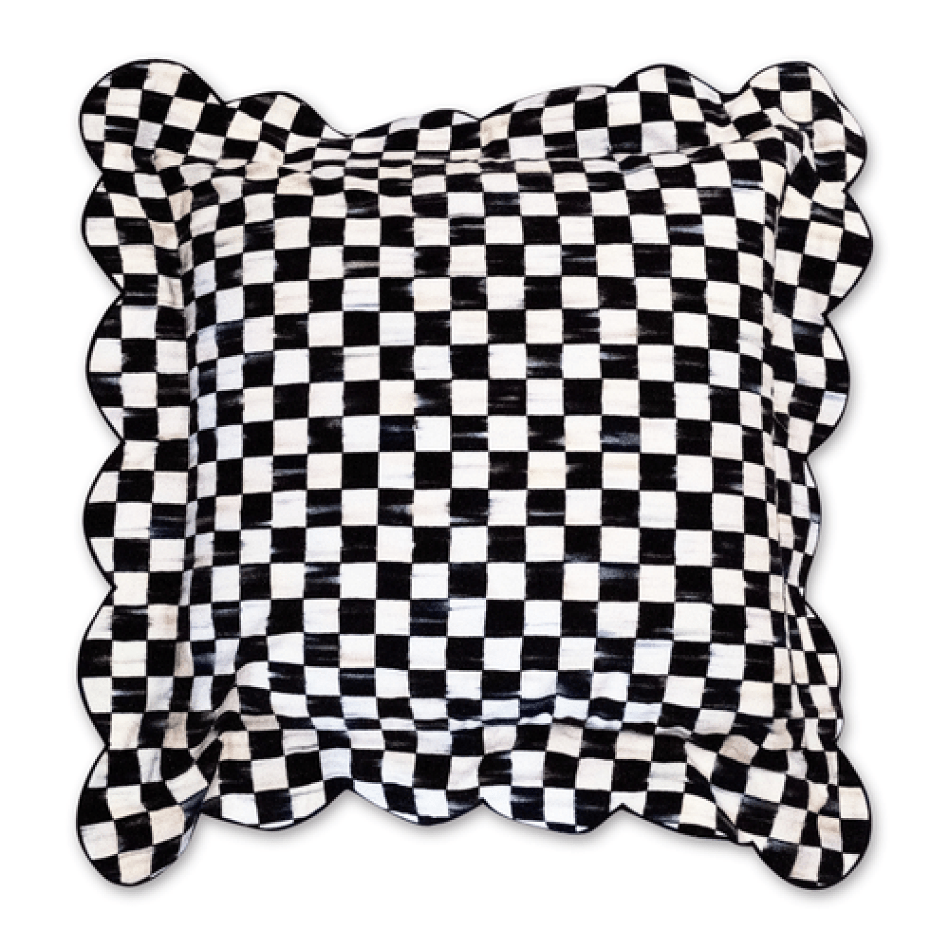 courtly check reversible scalloped throw pillow 28 courtly check reversible scalloped throw pillow 28