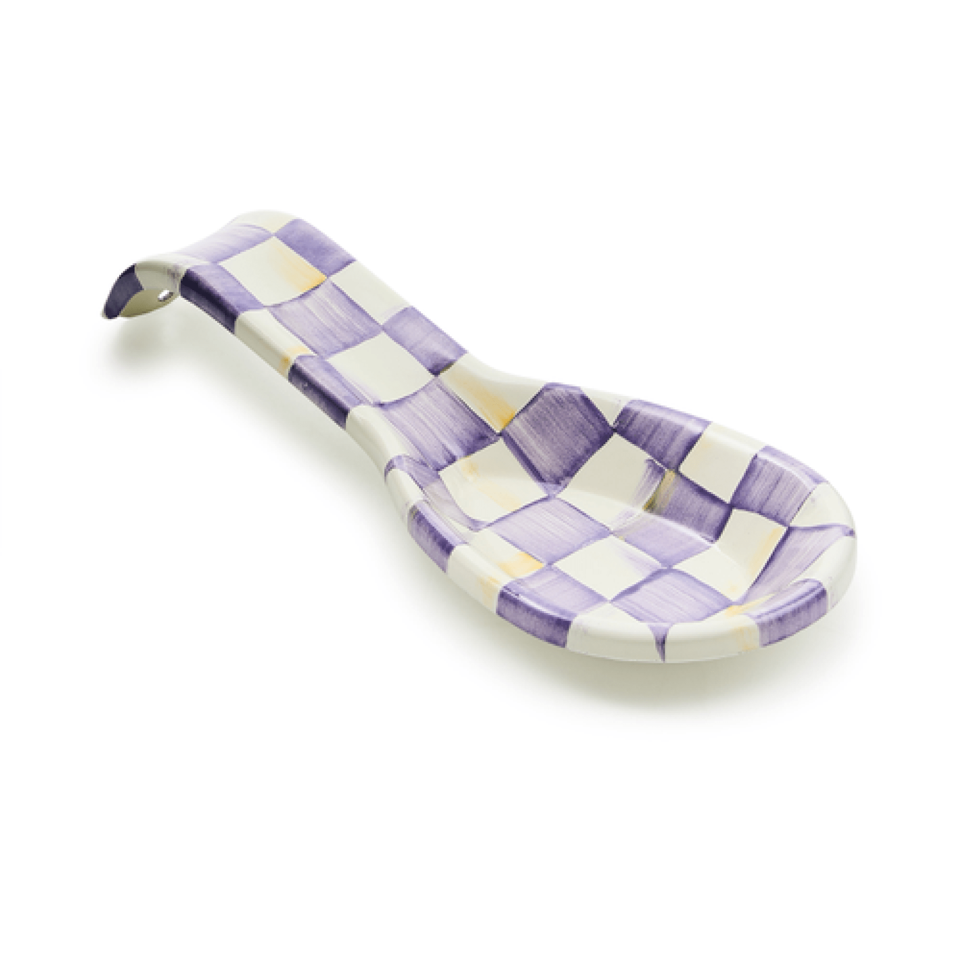 violet check spoon rest 116 violet check spoon rest 116