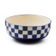 indigo check serving bowl 128 indigo check serving bowl 128