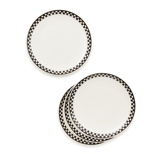 courtly check everyday lunch plates, set of 4 120 courtly check everyday lunch plates, set of 4 120