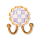 violet check wall hook 48 violet check wall hook 48