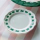 Lisbon Green Stitch Cocktail Plate 7 Lisbon Green Stitch Cocktail Plate 7