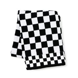 black check bath towel 25 black check bath towel 25