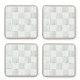 sterling check cork back coasters, set of 4 37 sterling check cork back coasters, set of 4 37