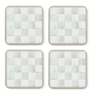 sterling check cork back coasters, set of 4 37 sterling check cork back coasters, set of 4 37