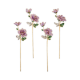 purple rose beaded flower stems, set of 4 57 purple rose beaded flower stems, set of 4 57