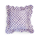 violet check reversible scalloped throw pillow 42 violet check reversible scalloped throw pillow 42