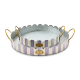violet stripe serving trays, set of 2 35 violet stripe serving trays, set of 2 35