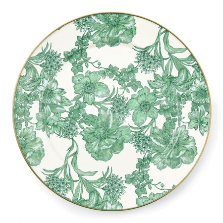 emerald english garden charger/plate 5 emerald english garden charger/plate 5