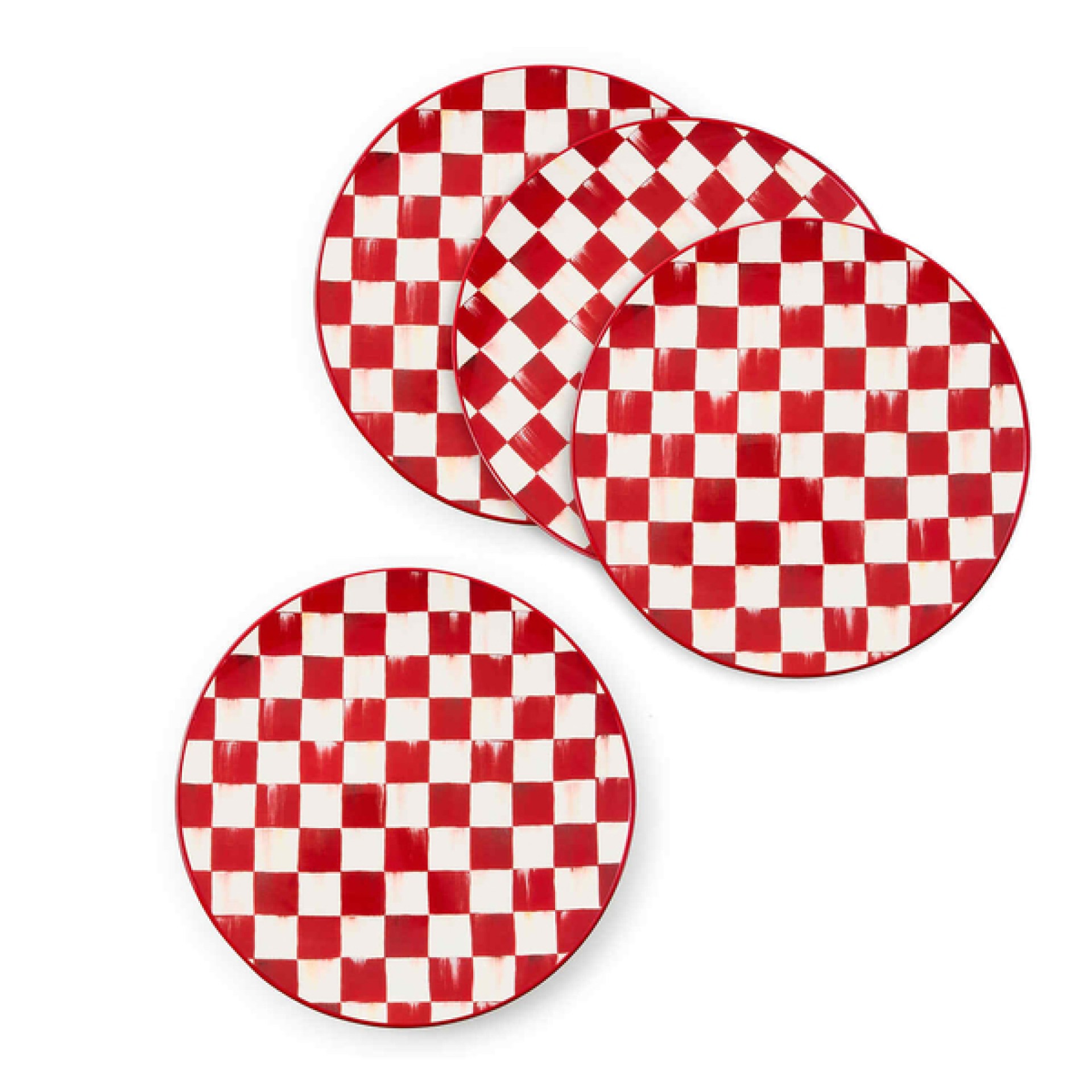 cherry check dinner plates, set of 4 59 cherry check dinner plates, set of 4 59
