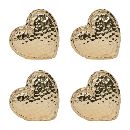 Berry & Thread Heart Place Card Holder Set/4 - Gold 19 Berry & Thread Heart Place Card Holder Set/4 - Gold 19