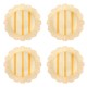 Cabana Stripe Melamine Dessert/Salad Plate Set/4 - Sunshine 73 Cabana Stripe Melamine Dessert/Salad Plate Set/4 - Sunshine 73