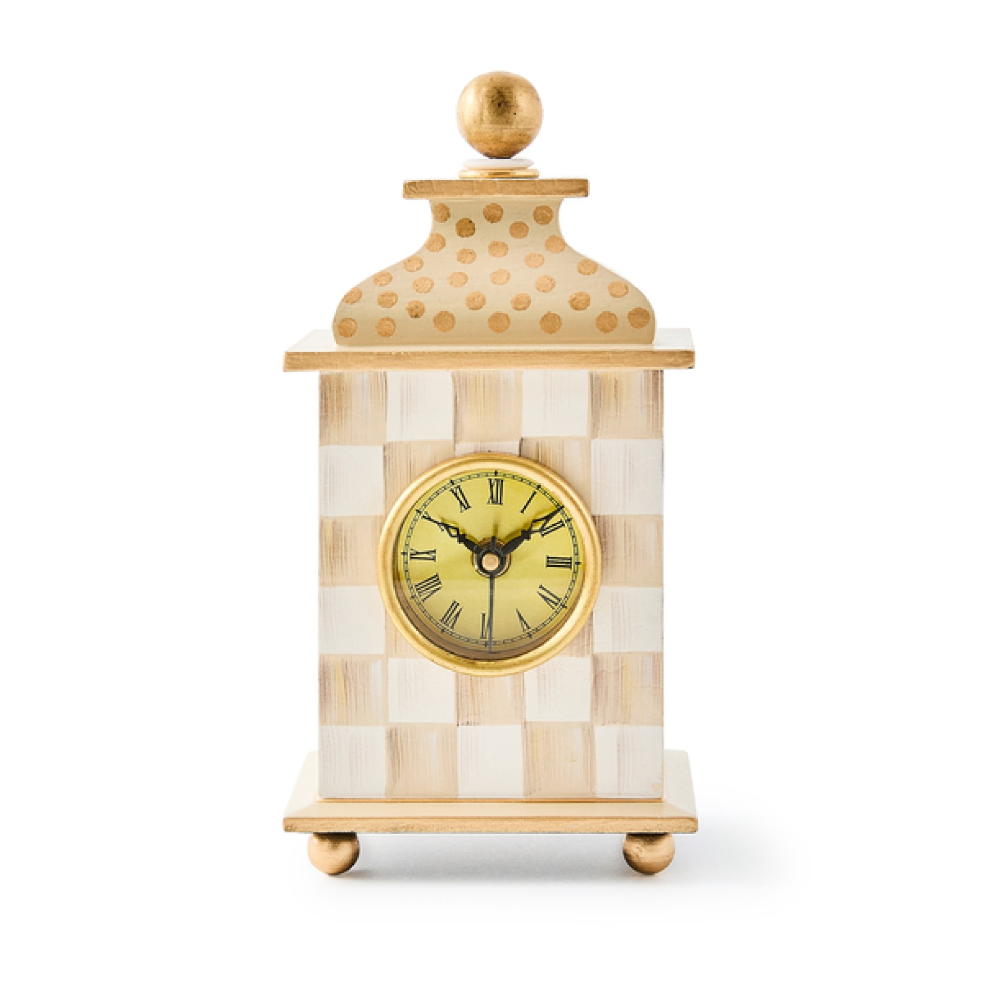 mocha check desk clock 72 mocha check desk clock 72