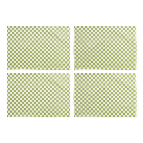 green check placemat, set of 4 49 green check placemat, set of 4 49
